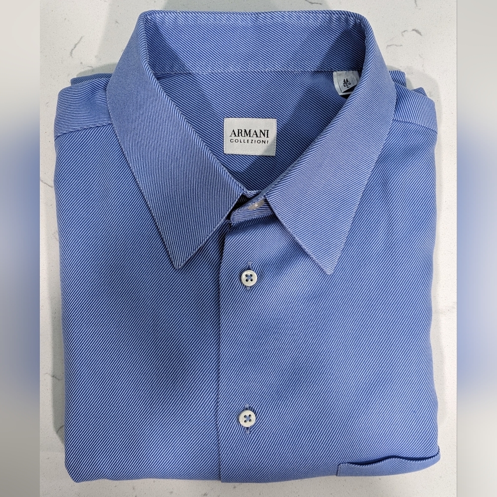 Armani Collezioni bright blue button-down Sz. 17.5/44